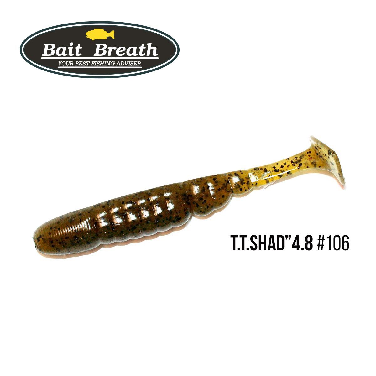 

Приманка Bait Breath T.T.Shad 4,8'' (5 шт) (106 BYS 　Watermelon/Seed)