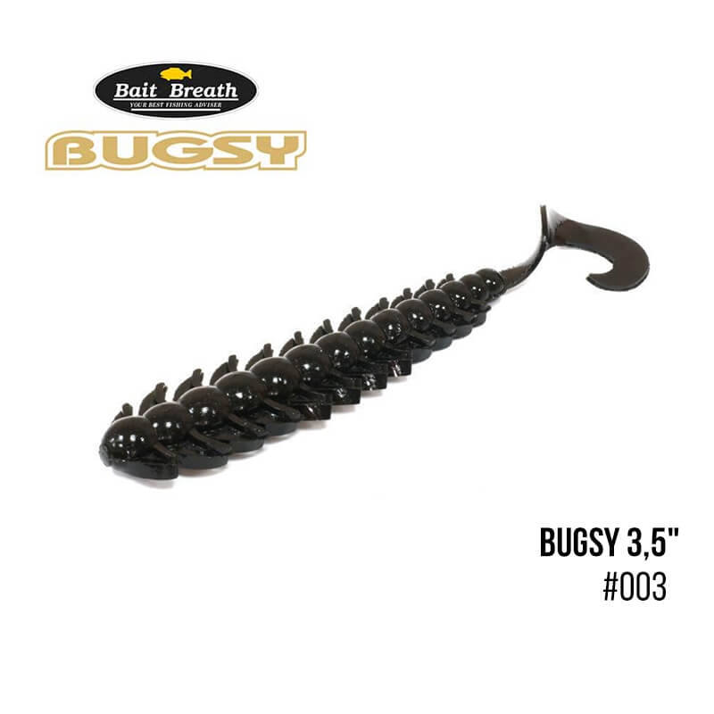 

Приманка Bait Breath BUGSY 3,5'' (8шт.) (003 　Solid Black)