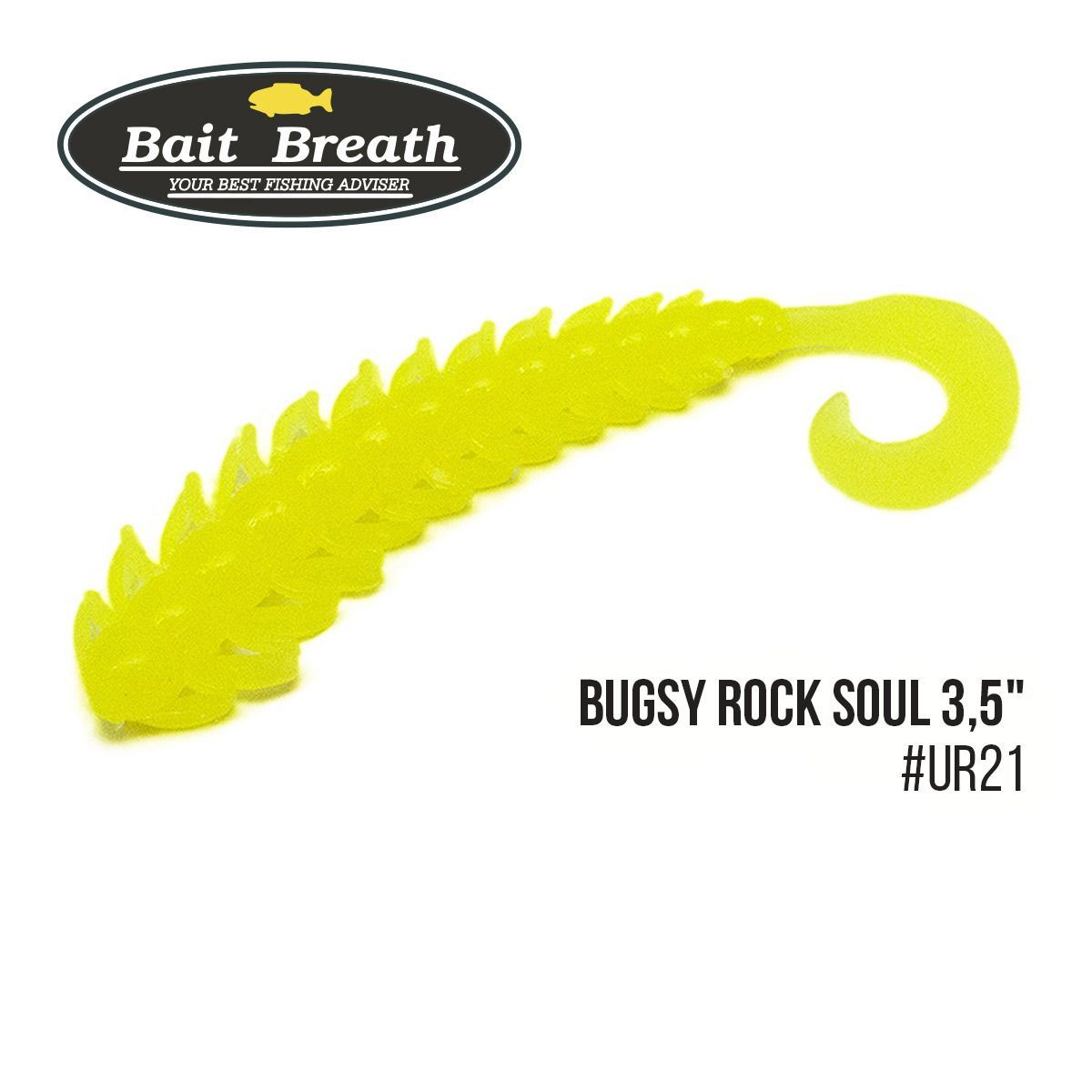 

Приманка Bait Breath BUGSY 3,5'' Rock Soul (10 шт.) (Ur21 Yellow)