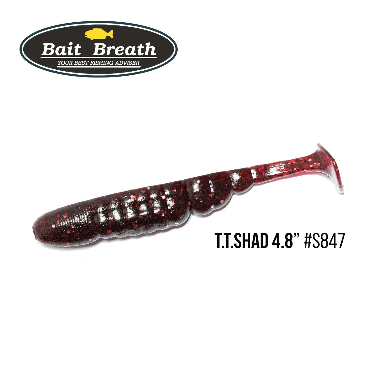 

Приманка Bait Breath T.T.Shad 4,8'' (5 шт) (S847 Blood Red/Silver)