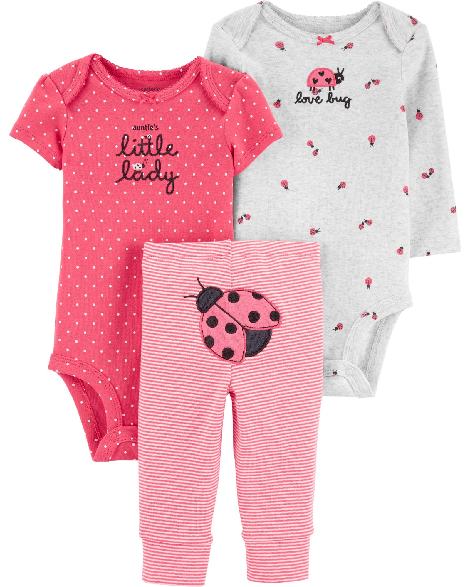 

Комлект Carters Божья Коровка Красный 24 м (81-86 см) 3 од.