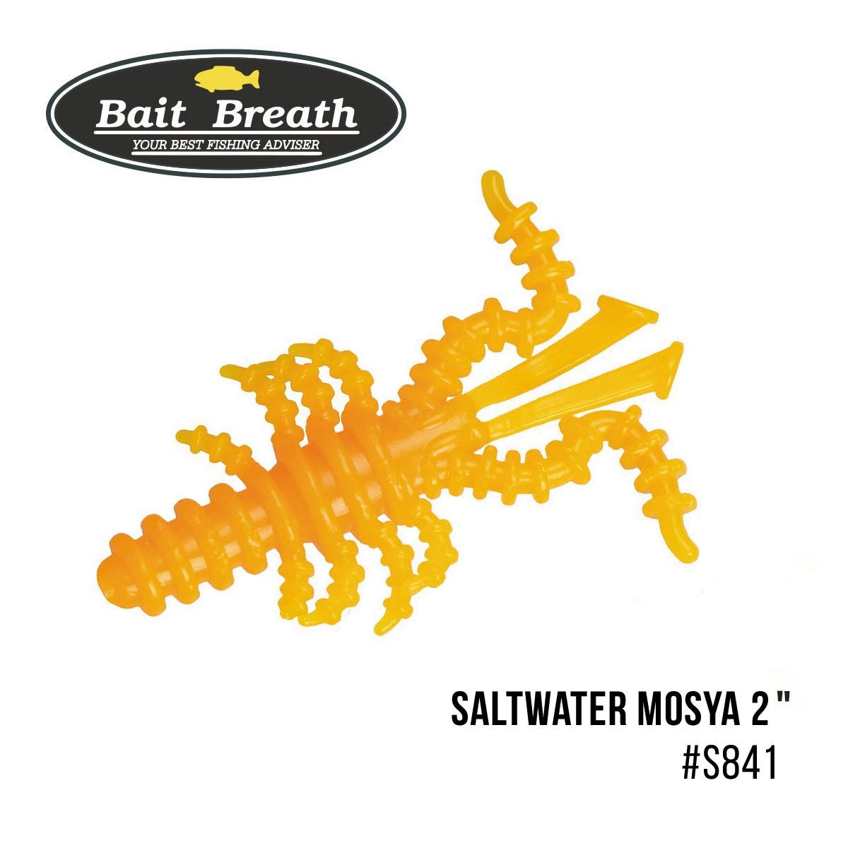 

Приманка Bait Breath Saltwater Mosya 2'' (10 шт.) (S841 Mango yellow)