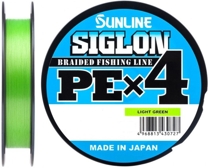 

Шнур Sunline Siglon PE х4 300m (салат.) #2.5/0.270mm 40lb/18.5kg (96090)