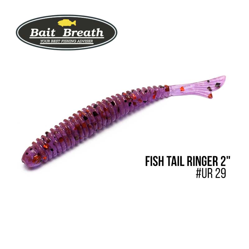 

Приманка Bait Breath U30 Fish Tail Ringer 2'' (10шт.) (Ur29 Chameleon／Red・see)