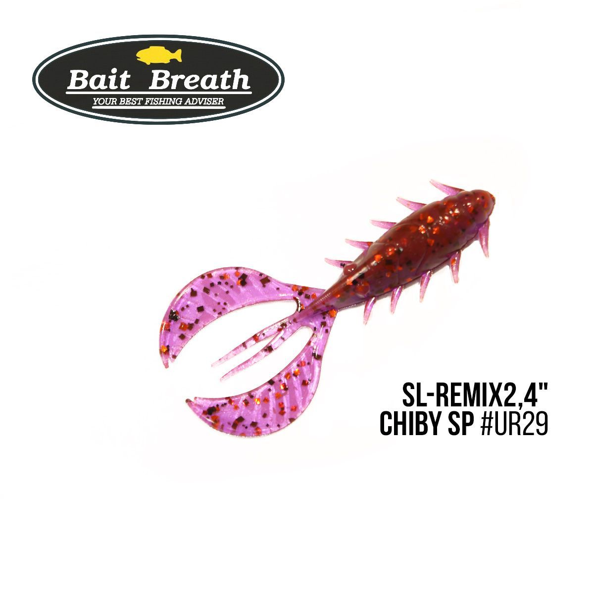 

Приманка Bait Breath SL-Remix Chiby SP 2,4'' (10 шт) (Ur29 Chameleon／Red・seed)