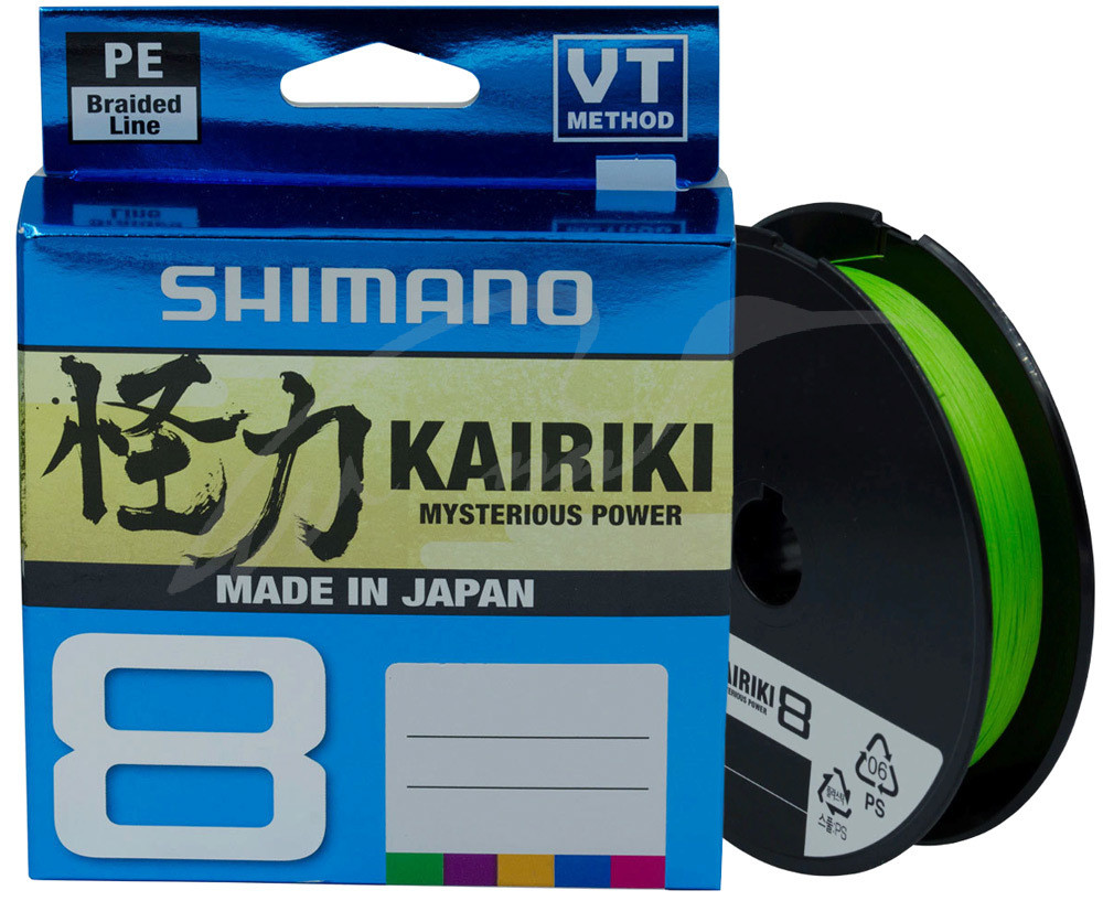 

Шнур Shimano Kairiki 8 PE (Mantis Green) 150m 0.315mm 33.5kg (116700)