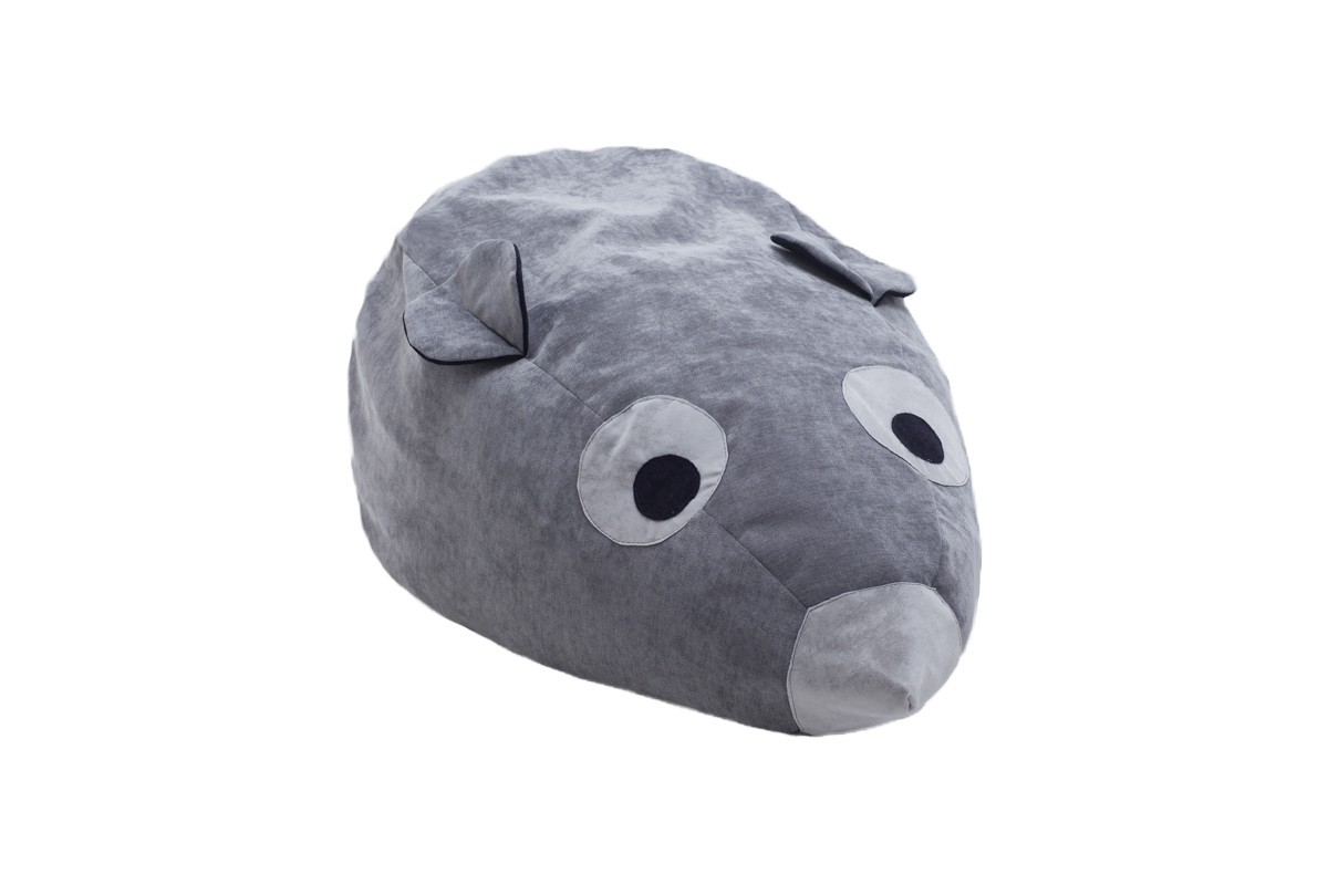 

Кресло-мешок Bruni Mouse детское 1.5 кг 70х40 см Серый (3664713)