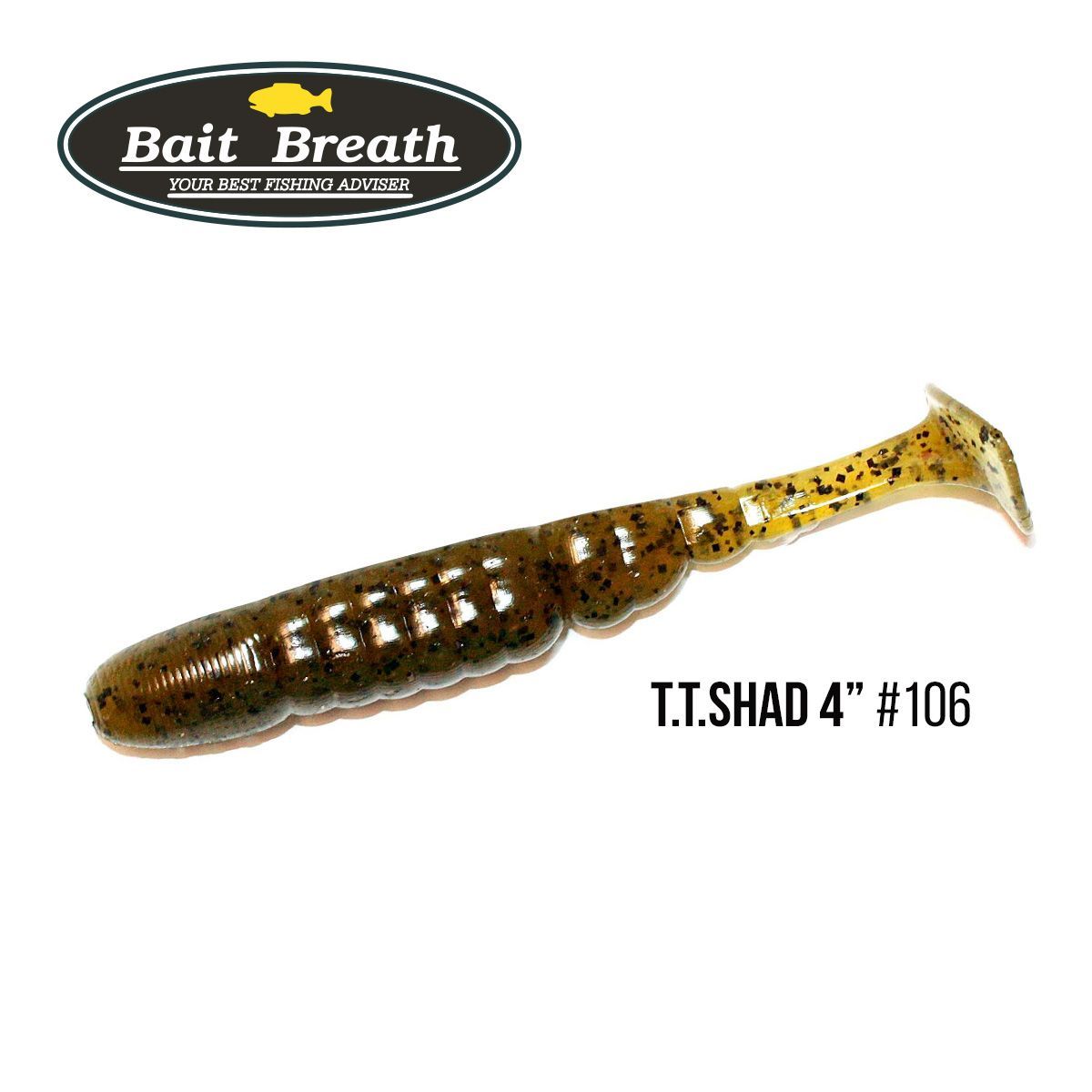 

Приманка Bait Breath T.T.Shad 4'' (6 шт) (106 BYS Watermelon/Seed)