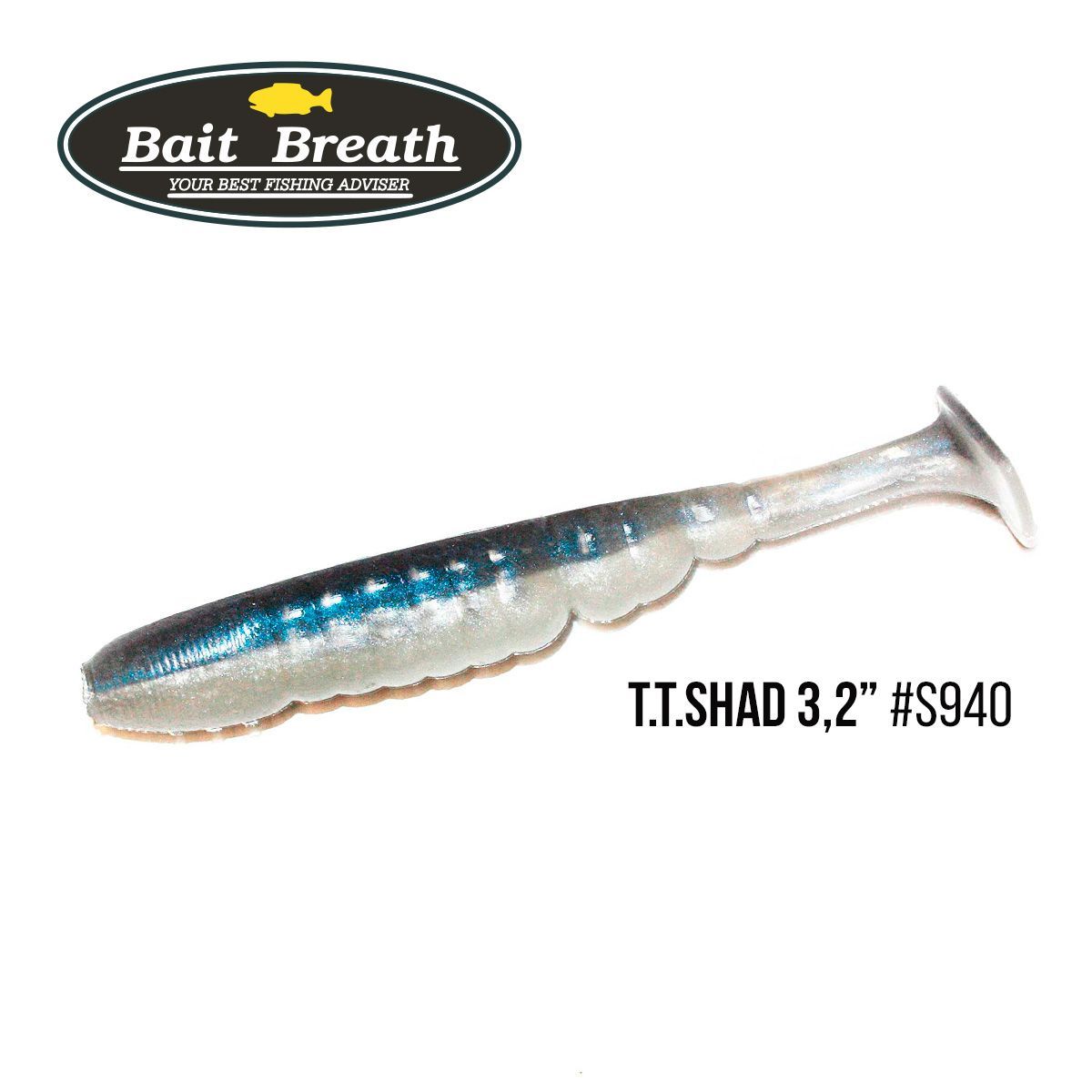 

Приманка Bait Breath T.T.Shad 3,2'' (7 шт) (940 BYS albino shad)