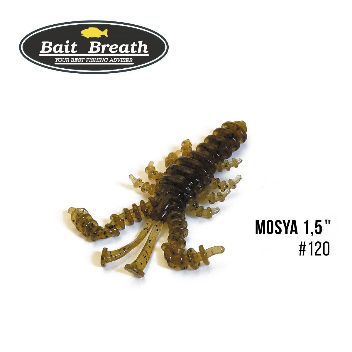

Приманка Bait Breath U30 Mosya 1,5'' (14 шт.) (#120 Green Pumpkin/Seed)