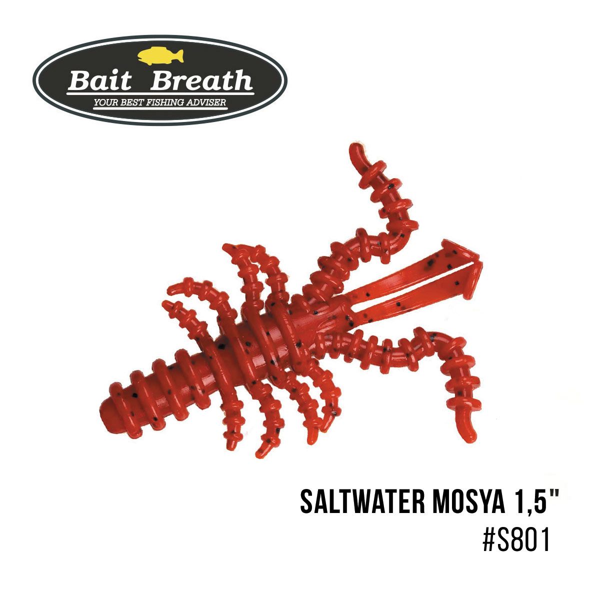 

Приманка Bait Breath Saltwater Mosya 1,5'' (14 шт.) (S801 　Red／seed)