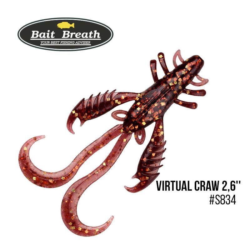 

Приманка Bait Breath Virtual Craw 2,6'' (9шт.) (S834 GOBY)