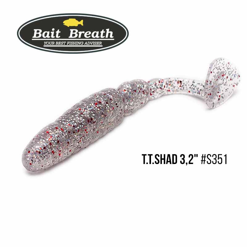 

Приманка Bait Breath T.T.Shad 3,2'' (7 шт) (S351 UV Ｈologram Clear／Red)