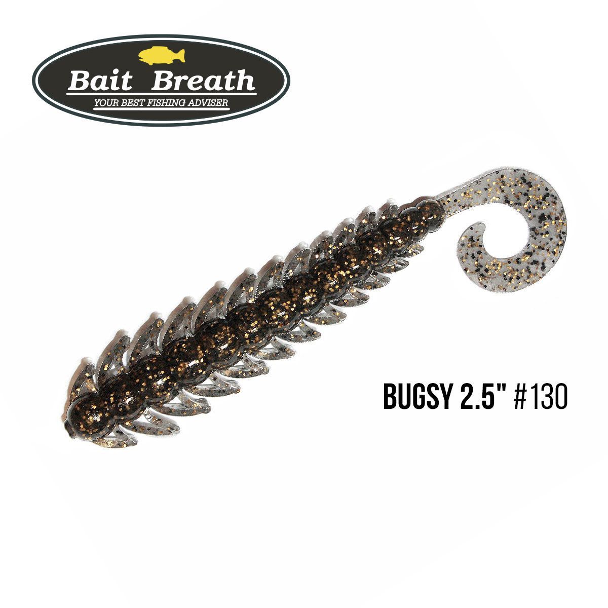 

Приманка Bait Breath BUGSY 2,5'' (10шт.) (130 Smoke/Gold・Seed)