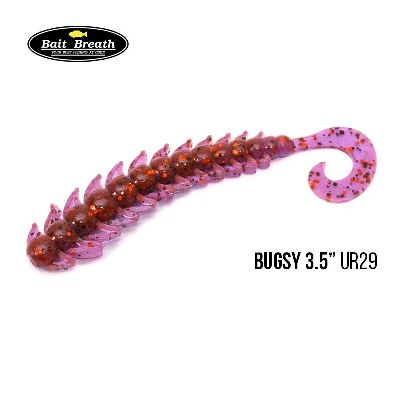 

Приманка Bait Breath BUGSY 3,5'' (8шт.) (Ur29 Chameleon / red・seed)