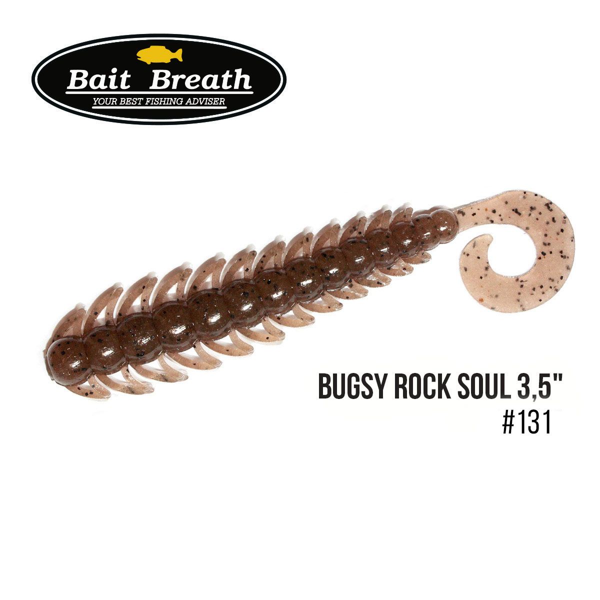 

Приманка Bait Breath BUGSY 3,5'' Rock Soul (10 шт.) (131 Brown/Seed)