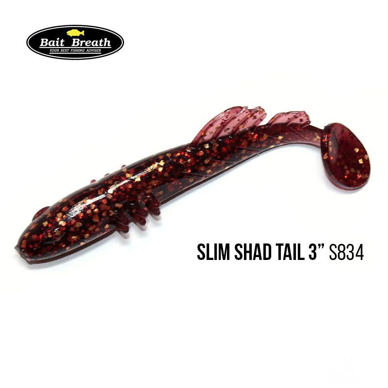 

Приманка Bait Breath BeTanCo Shad Tail Slim 3'' (8 шт.) (S834 Goby)