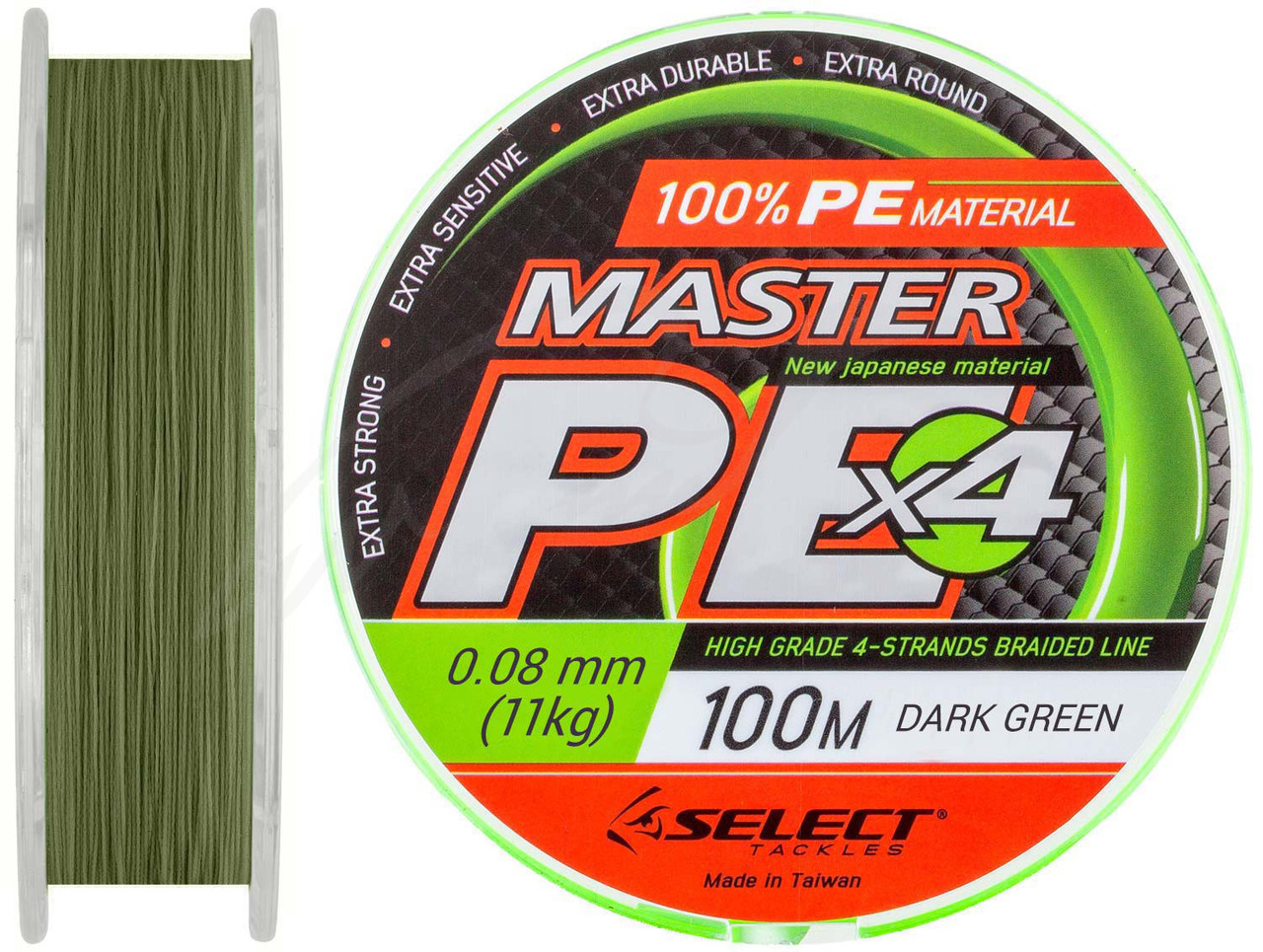 

Шнур Select Master PE 100m (темн.-зел.) 0.08mm 11kg (72846)
