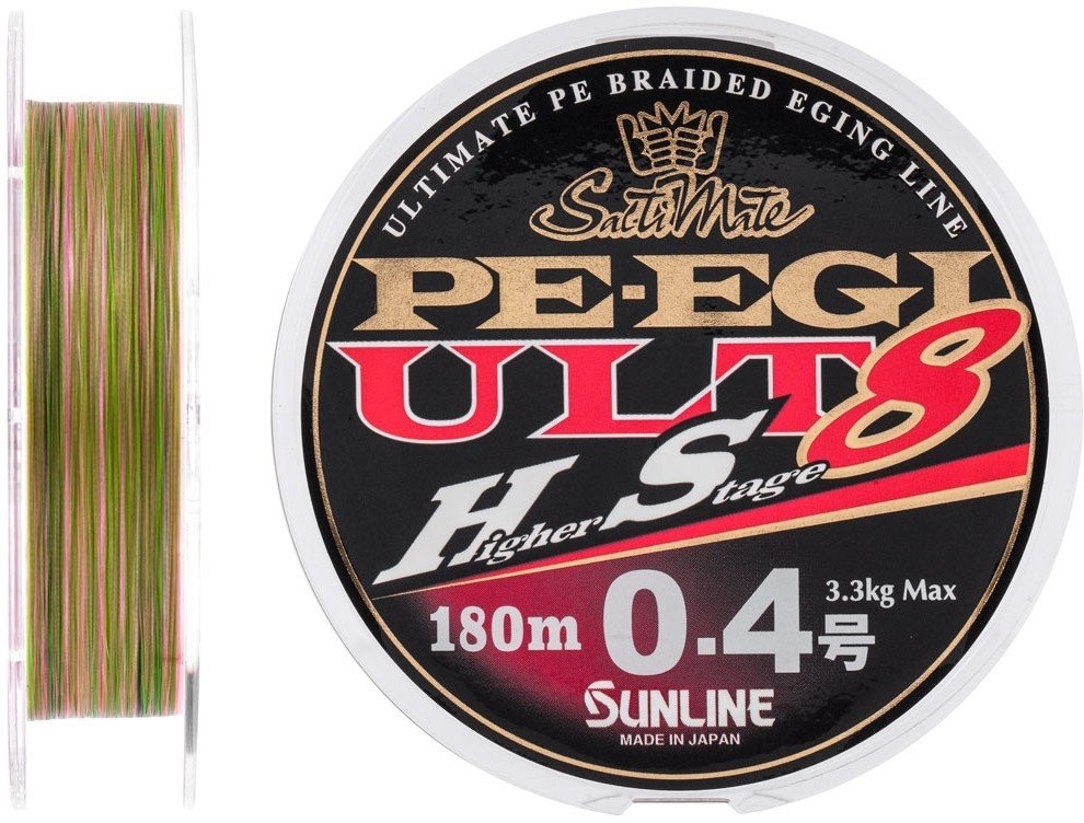 

Шнур Sunline PE EGI ULT HS8 180m #0.5/0.117mm 3.9kg (93287)