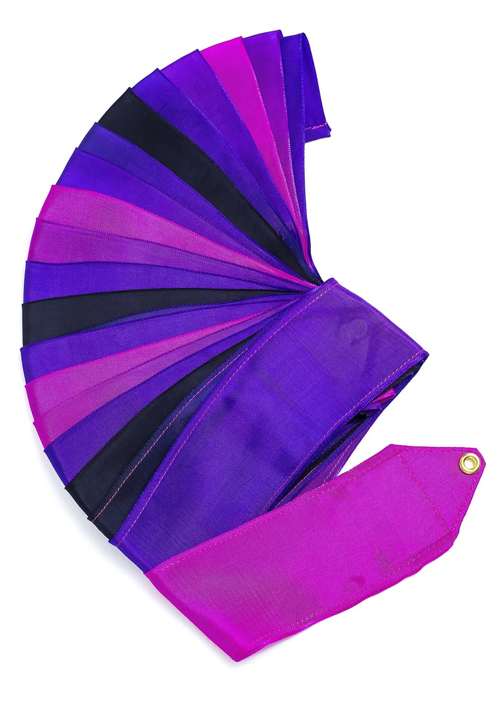 

Лента для гимнастики SASAKI NEW FIG M 71HG сатин-шелк 6m PassionPink x Purple x Black