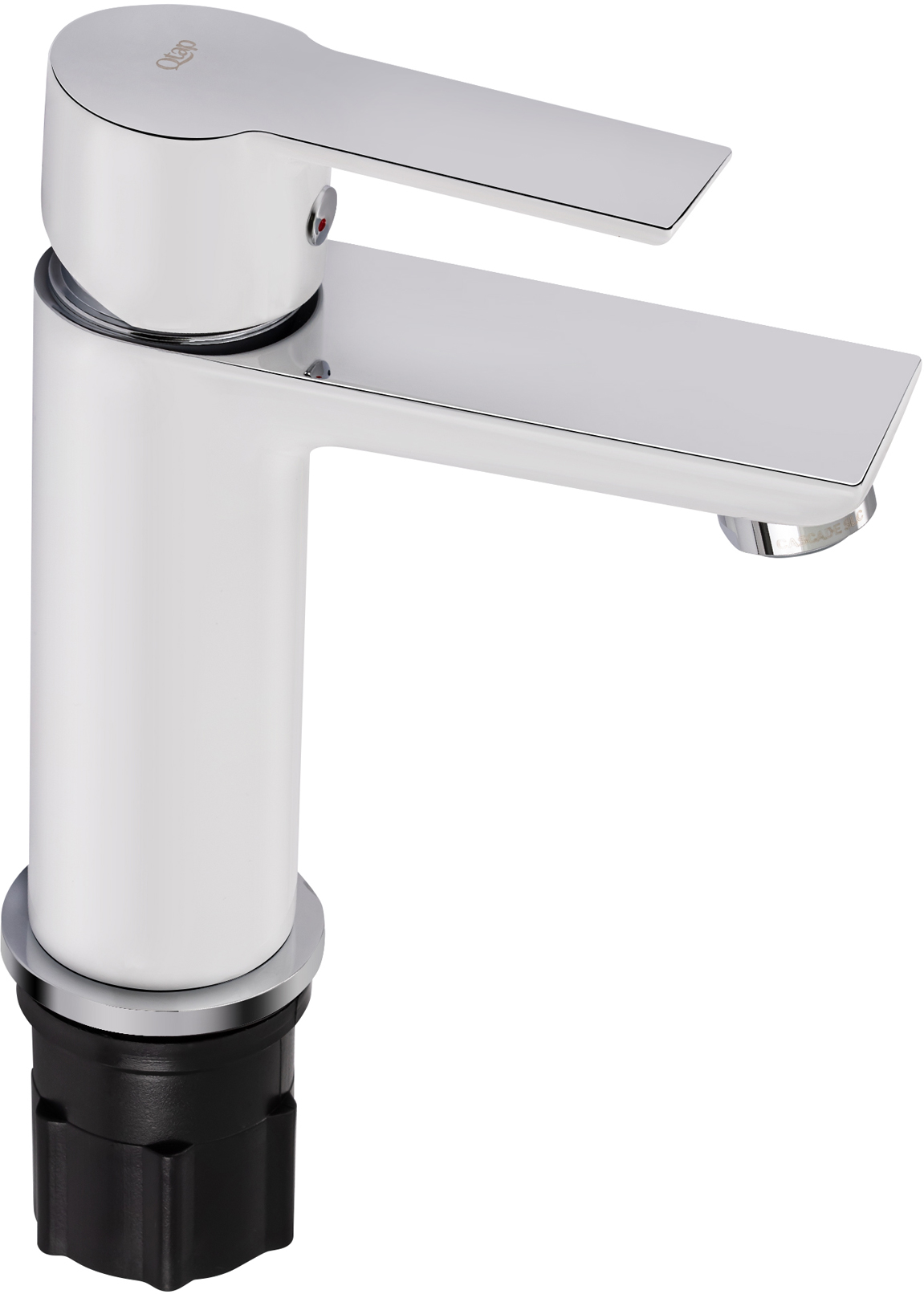 

Смеситель для раковины QTAP Ustek 1016107CW Белый/хром
