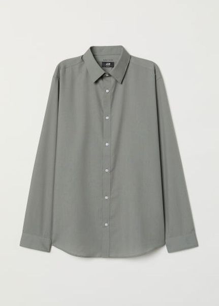 

Рубашка H&M XS Серая (1075-034)