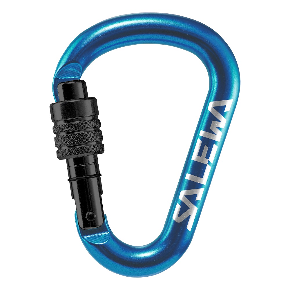 

Карабін Salewa HMS Screw G2 Medium Black Blue синій