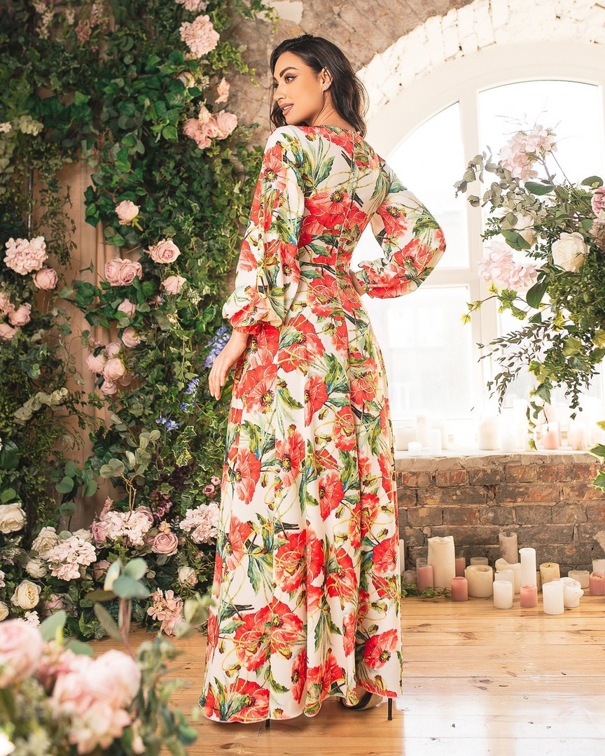 

Женское платье Fashion Look 448 белый 54-56