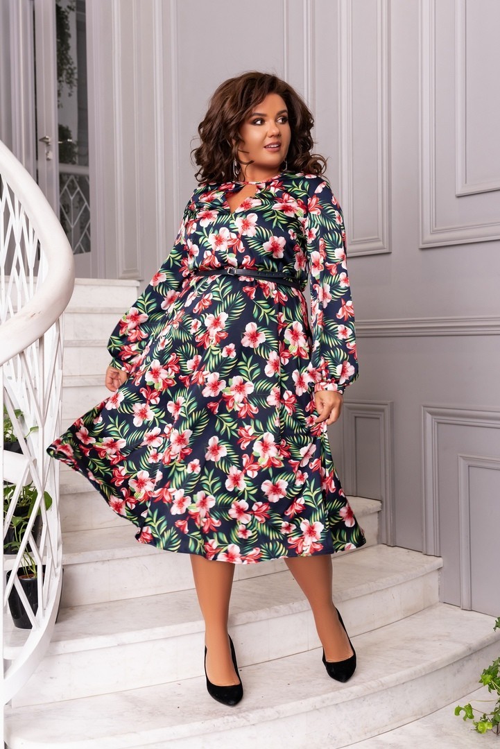 

Женское платье Fashion Look 340/1 цветы, Женское платье Fashion Look 340/1 цветы 60-62