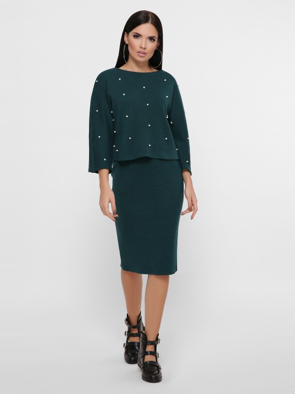 

Костюм Fashion Up Katarina KS-1807B 48 Темно-зеленый
