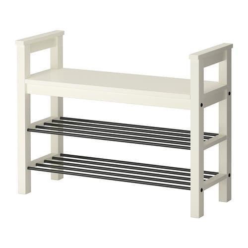 

Скамья с местом для обуви IKEA HEMNES белая 002.438.00