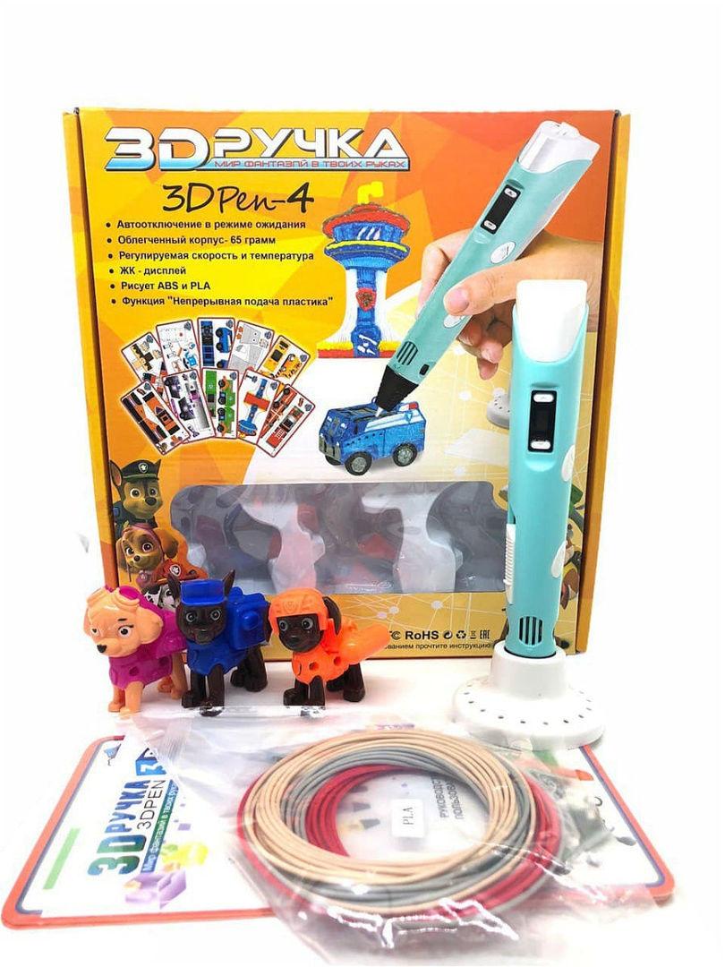 

Набор 3D ручка Щенячий Патруль Pen-4 + 3 щенка