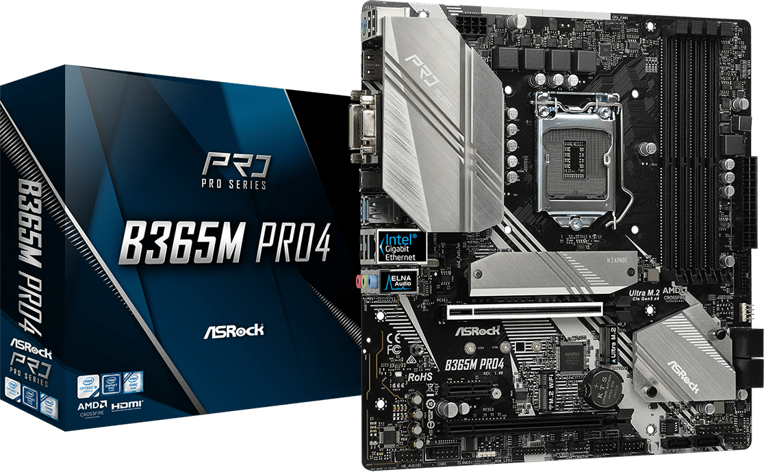 

Материнская плата ASRock B365M Pro4 (s1151, Intel B365, PCI-Ex16) (JN63B365M_PRO4)