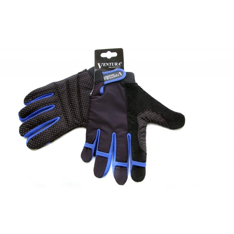 

Велоперчатки Ventura Lycra Gel черный / синій (A-PZ-0160-blue) L