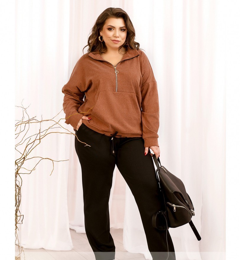 

Женский костюм Minova 210153  Терракотовый, Женский костюм Minova 210153 56 Терракотовый