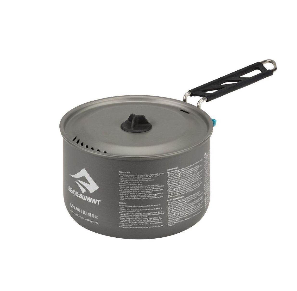 

Кастрюля алюминиевая со складной ручкой Sea To Summit Alpha Pot Black 3.7L (STS APOTA3.7L)