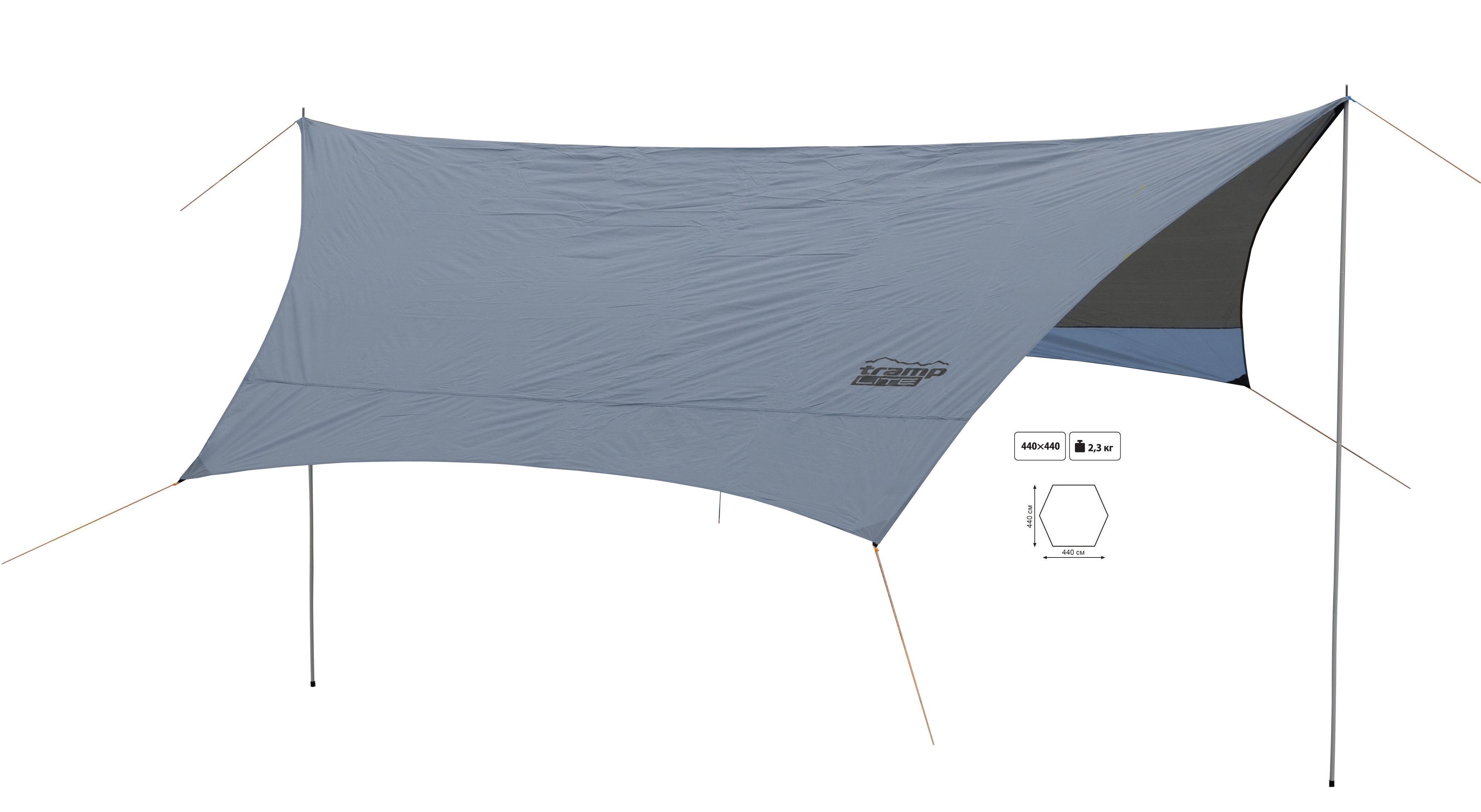 

Тент со стойками Tramp Lite Tent Blue (TLT-036)