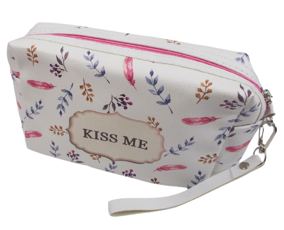 

Косметичка с растительным узором Kiss me 01 разноцветная