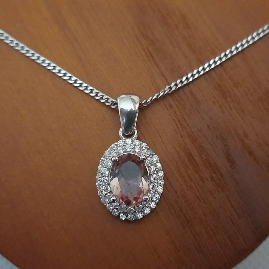 

Серебряный подвес (кулон) Family с султанитом 10SULP84195