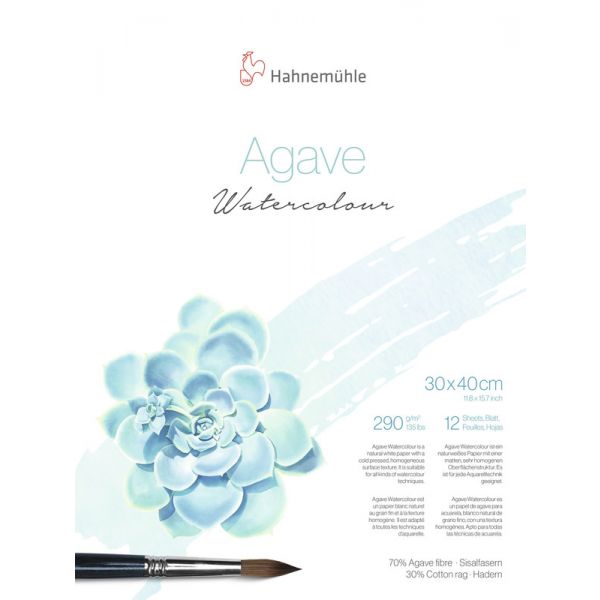 

Бумага акварельная Hahnemuhle Agave 290 г/м² CP, 30 x 40 см, 12 листов, склейка