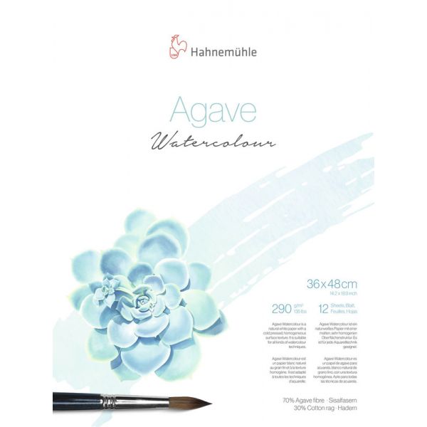 

Бумага акварельная Hahnemuhle Agave 290 г/м² CP, 36 x 48 см, 12 листов, склейка