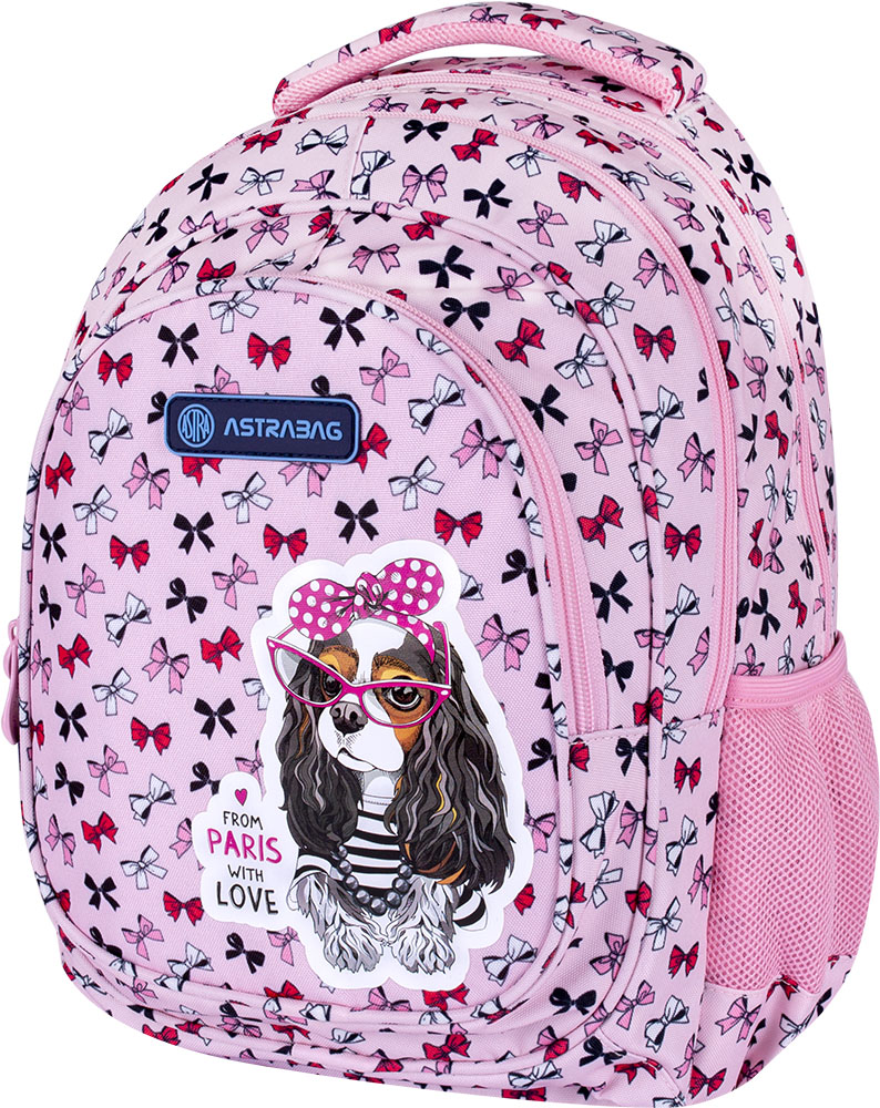 

Рюкзак школьный Astrabag AB330 Sweet Dog With Bows 39x28x15 см 20 л (502021562)