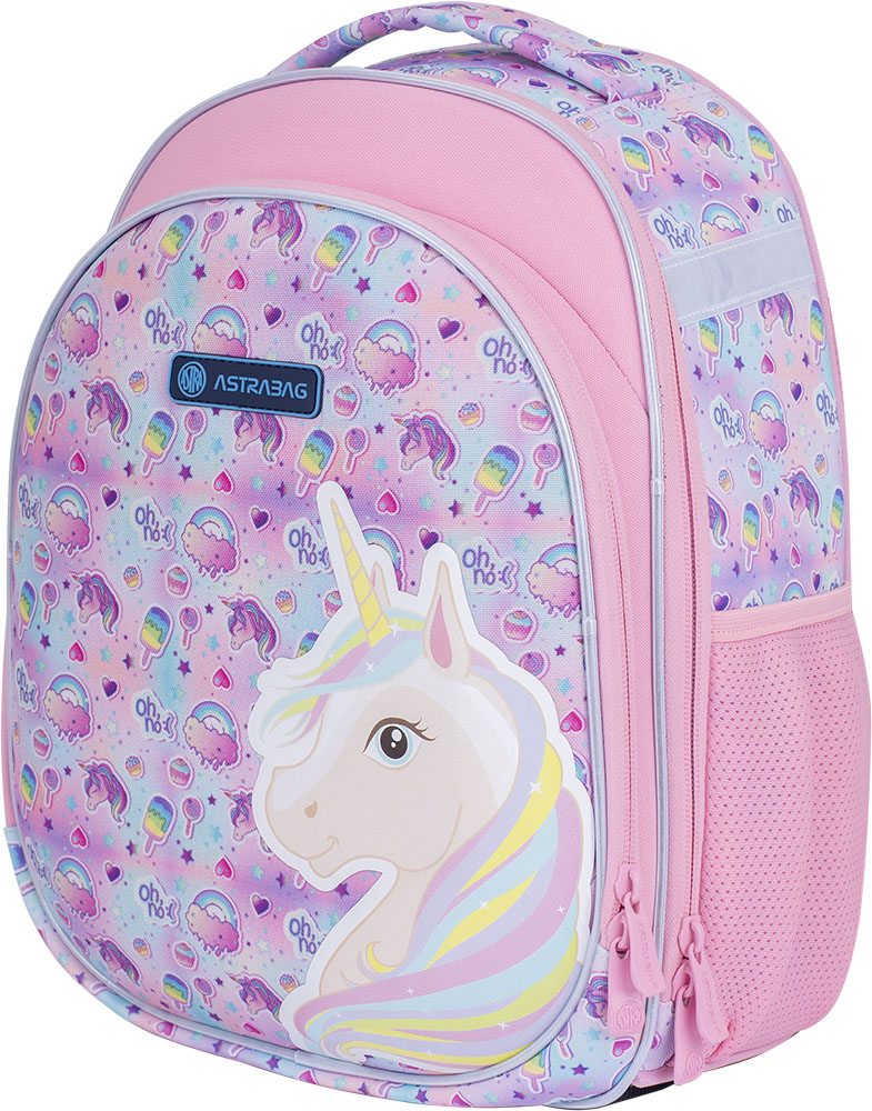 

Рюкзак каркасный школьный Astrabag AS1 Unicorn 39x30x17 см 24 л (501021069)