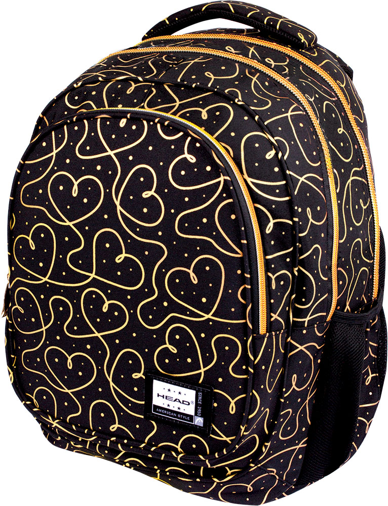

Рюкзак подростковый Head AB300 Golden Hearts 42x30x19 см 27 л (502021323)