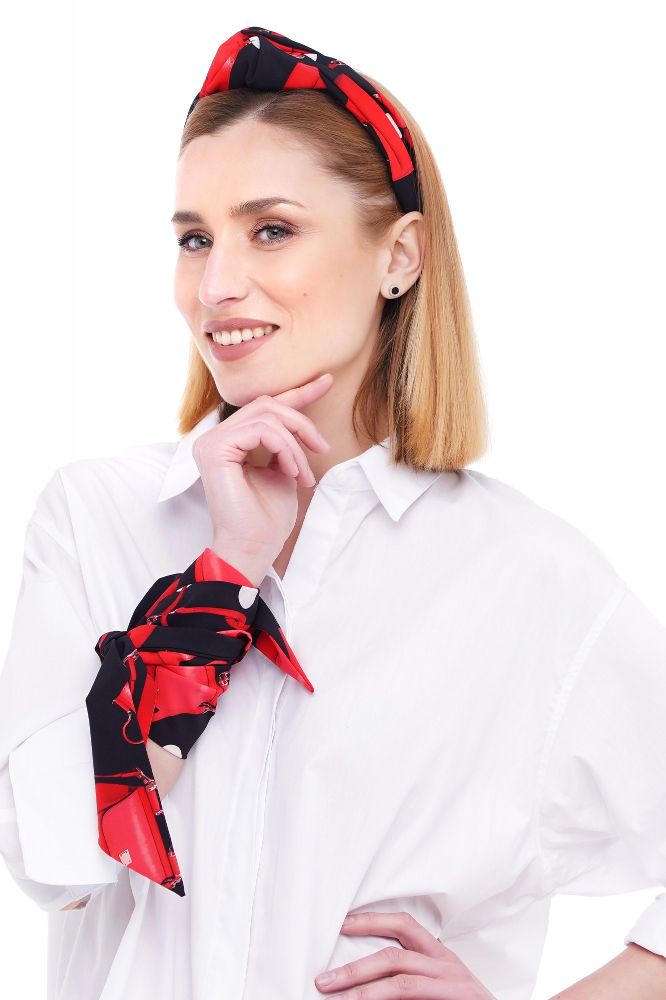 

Яркий летний набор Страсть (обруч+твилли) от MyScarf