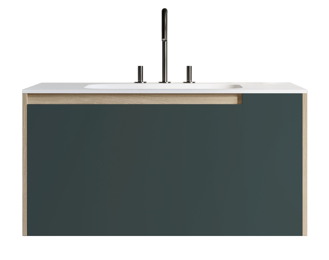 

Тумба подвесная INSTYLE Gio с раковиной 80х54х51,2 см Зелёный/Caracalla Naturale G5080F55K03T90R01T