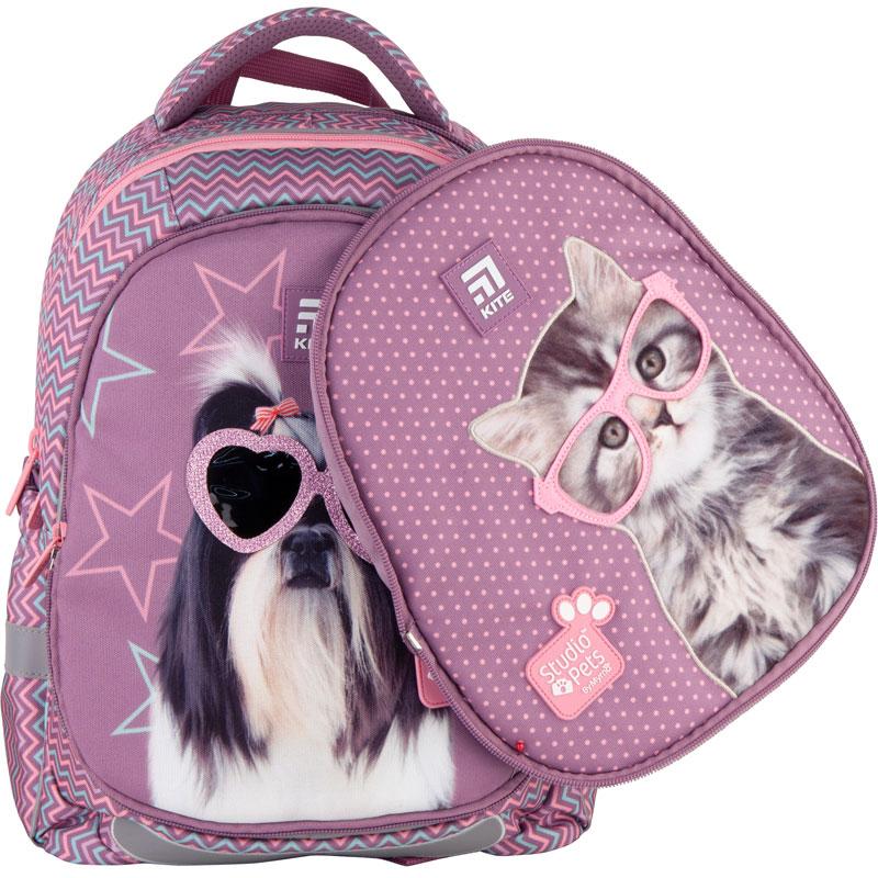 

Рюкзак Kite Education Studio Pets 38x28x16 см 18 л Фиолетовый со сменной панелью (990920)