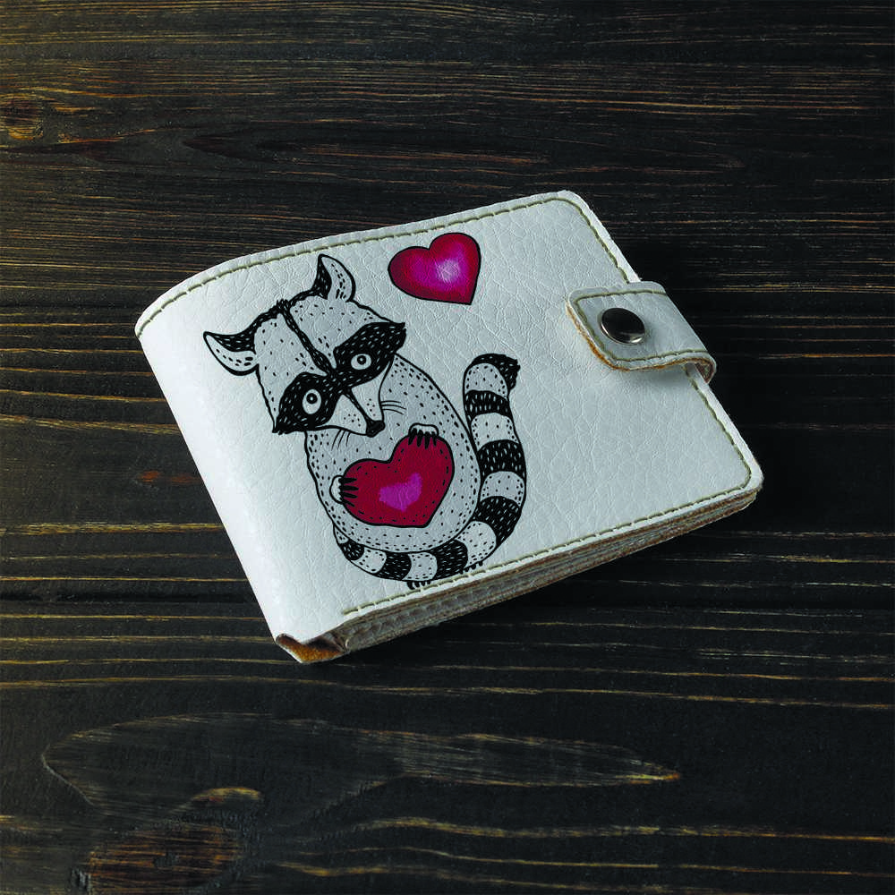 

Кошелёк Fisher Gifts Uno 704 Енотик с сердечком экокожа