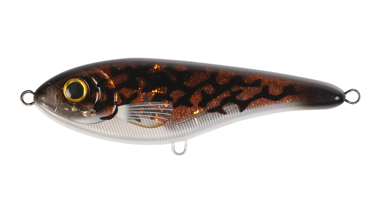 

Воблер Джеркбейт Strike Pro Buster Jerk Shallow Runner, 150 мм, 64,5 гр, Загл. 1,0м., Медленно всплывающий, цвет: C770 Burbot, (EG-048S#C770) (133153)