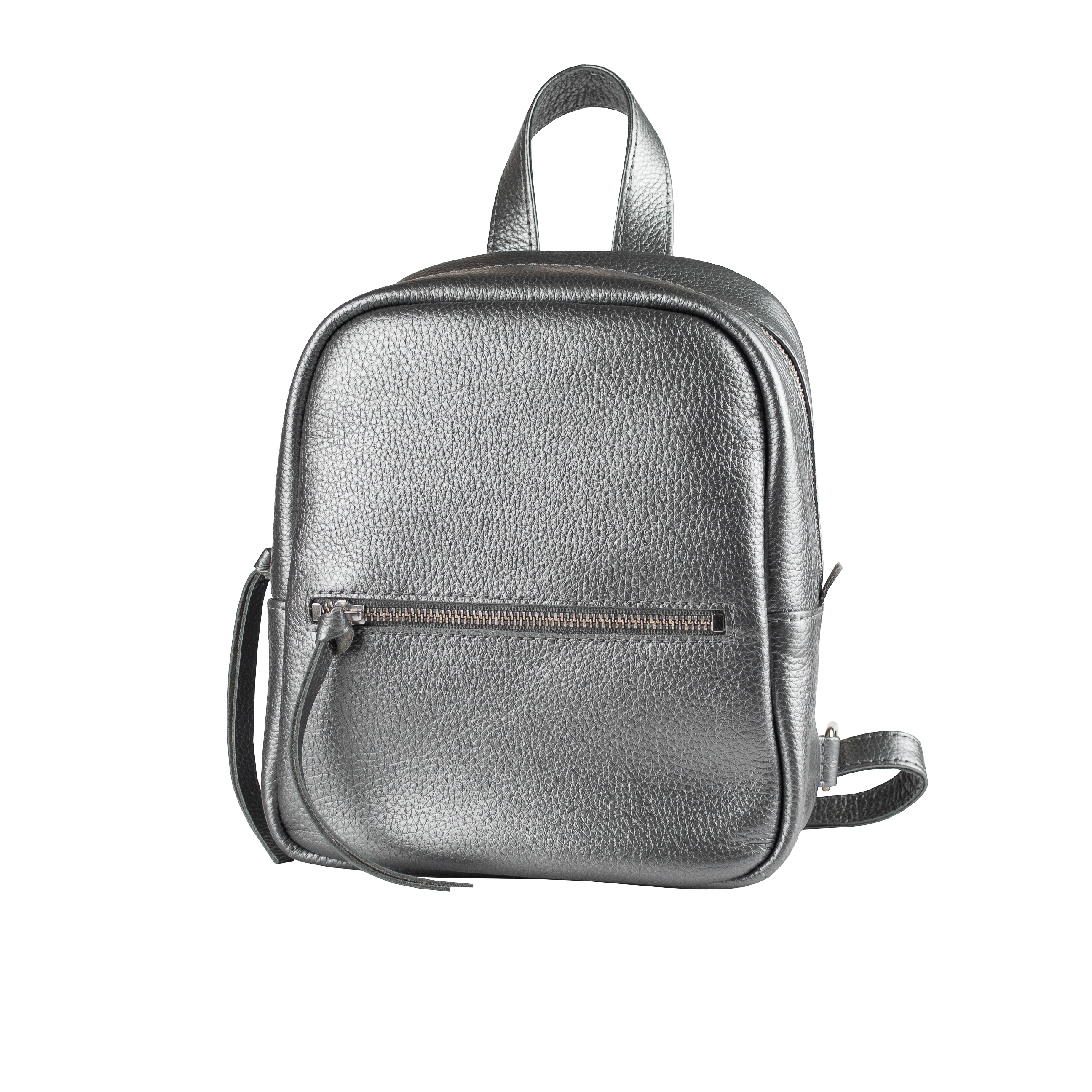 

Рюкзак кожаный Intent Minimal mini С069 платиновый (С069-27)